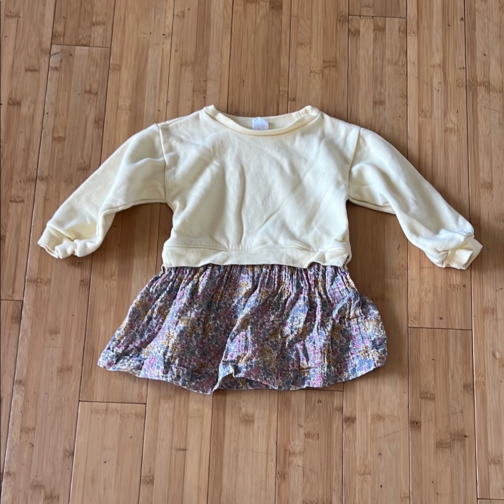 GAP Kids Yellow Top with Floral Skirt
